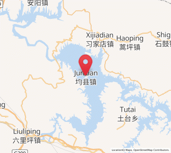 Map of Junxian, Hubei