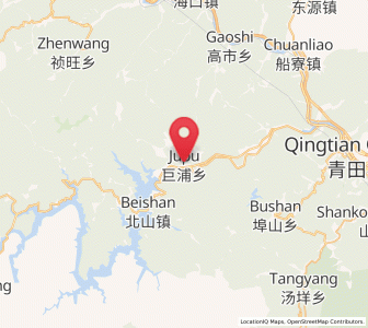 Map of Jupu, Zhejiang
