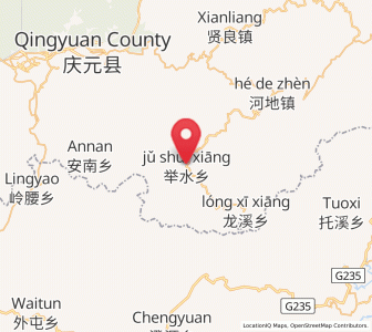 Map of Jushui, Zhejiang