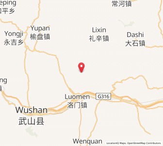 Map of Jutou, Gansu