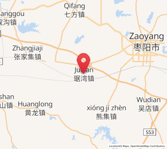 Map of Juwan, Hubei