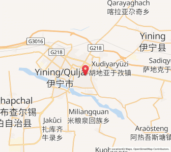Map of Ka'erdun, Xinjiang