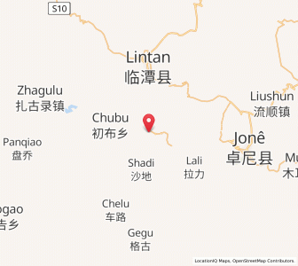 Map of Ka'erqin, Gansu