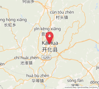 Map of Kaihua Chengguanzhen, Zhejiang