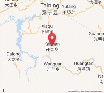 Map of Kaishan, Fujian