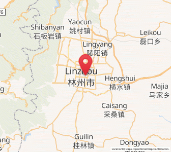Map of Kaiyuan, Henan