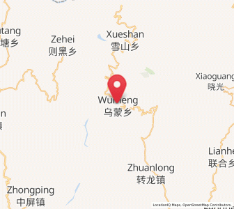 Map of Kaji, Yunnan