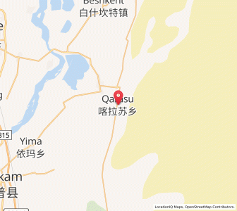 Map of Kalasu, Xinjiang