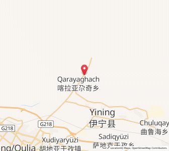 Map of Kalayagaqi, Xinjiang