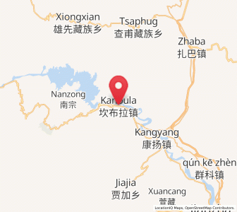 Map of Kanbula, Qinghai