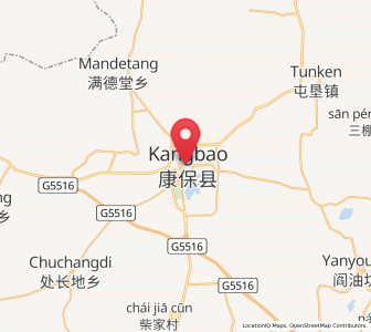 Map of Kangbao, Hebei