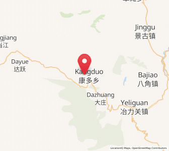 Map of Kangduo, Gansu