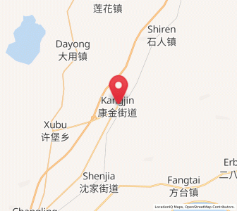 Map of Kangjin, Heilongjiang