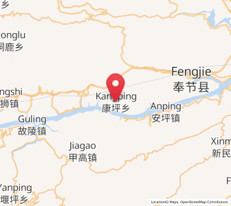 Map of Kangping, Chongqing