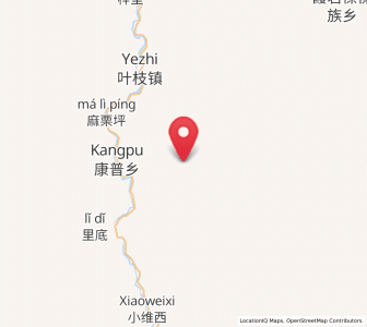 Map of Kangpu, Yunnan