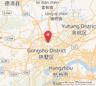 Map of Kangqiao, Zhejiang