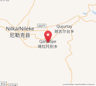 Map of Karatobe, Xinjiang