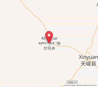 Map of Karmar, Qinghai