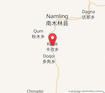Map of Kazi, Tibet