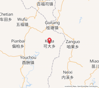 Map of Keda, Chongqing