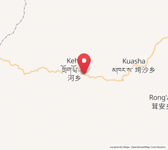 Map of Kehe, Sichuan