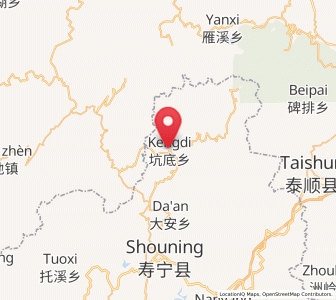 Map of Kengdi, Fujian