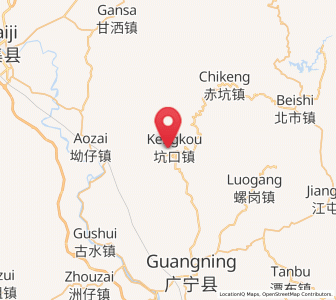 Map of Kengkou, Guangdong