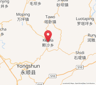 Map of Kesha, Hunan
