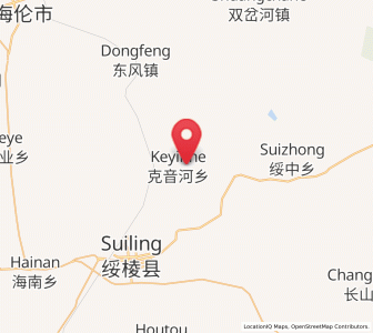 Map of Keyinhe, Heilongjiang