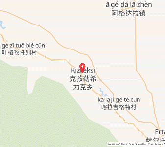 Map of Kezilexilike, Xinjiang