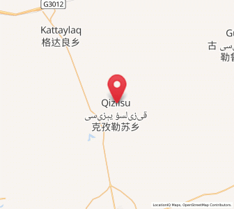 Map of Kizilsu, Xinjiang