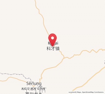 Map of Kocê, Gansu