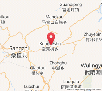 Map of Kongkeshu, Hunan