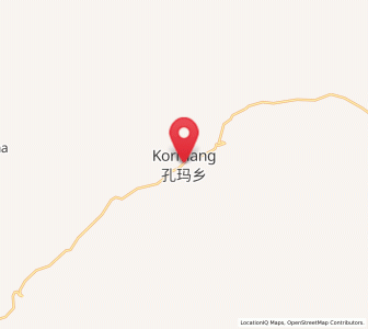 Map of Kormang, Tibet