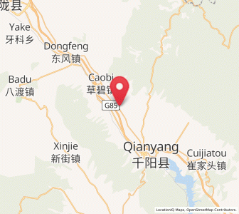 Map of Koujiahe, Shaanxi