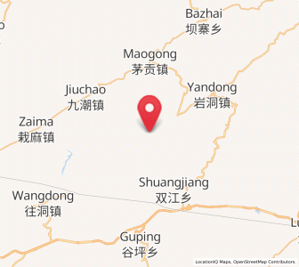Map of Koujiang, Guizhou