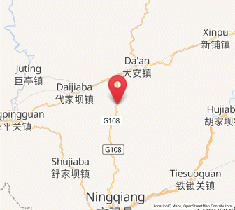 Map of Kuanchuan, Shaanxi
