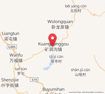 Map of Kuangdonggou, Liaoning