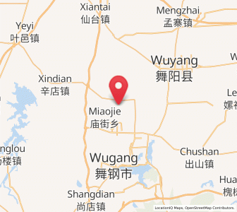 Map of Kuangshan, Henan