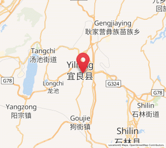 Map of Kuangyuan, Yunnan