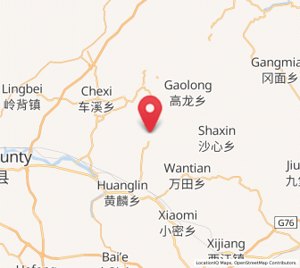 Map of Kuantian, Jiangxi