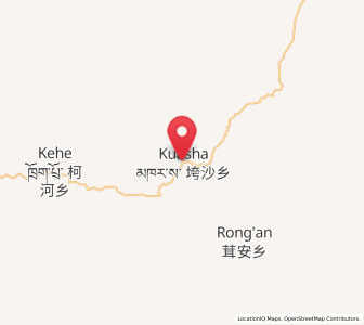 Map of Kuasha, Sichuan