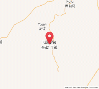 Map of Kuilehe, Inner Mongolia