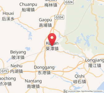 Map of Kuitan, Guangdong