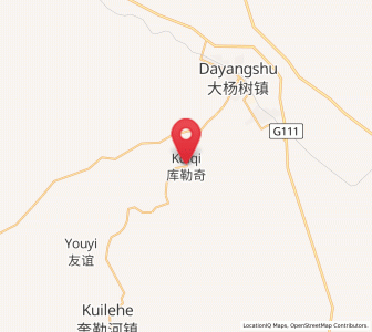 Map of Kuleqi, Inner Mongolia