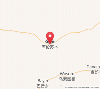 Map of Kulun, Inner Mongolia