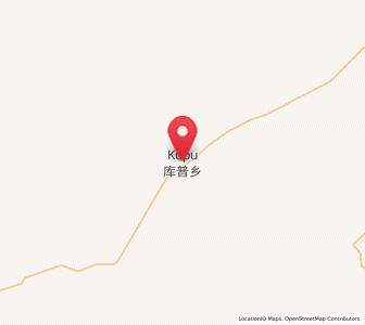 Map of Kupu, Xinjiang