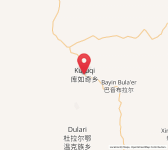 Map of Kuruqi, Inner Mongolia