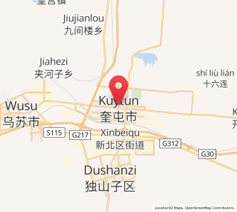 Map of Kuytun, Xinjiang
