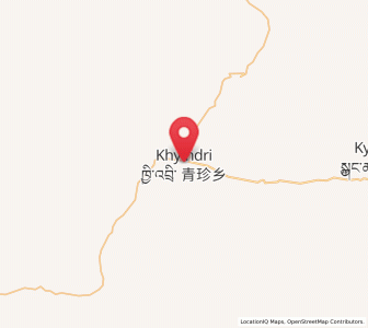 Map of Kyinzhi, Qinghai